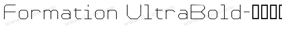 Formation UltraBold字体转换